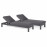Oslo Double Sunlounger Set / Charcoal