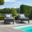 Oslo Double Sunlounger Set / Charcoal