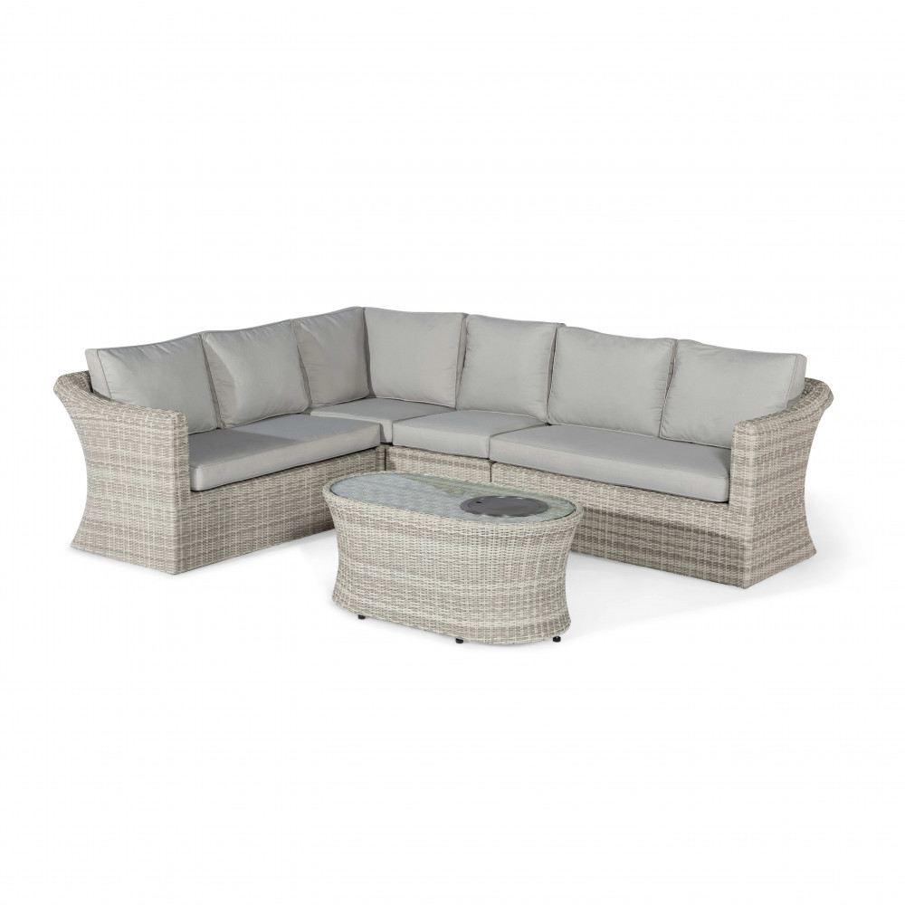 Oxford Large Corner Sofa with Fire Pit Coffee Table