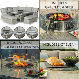 Oxford Royal Corner with Fire Pit Oxford Royal Corner with Fire Pit