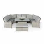 Oxford Royal U Shaped Sofa Set with Fire Pit Table Oxford Royal U Shaped Sofa Set with Fire Pit Table