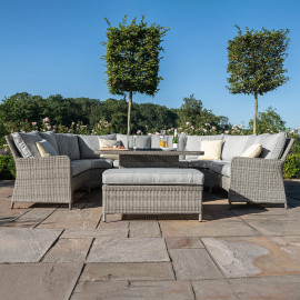 Oxford Royal U Shaped Sofa Set with Fire Pit Table Oxford Royal U Shaped Sofa Set with Fire Pit Table