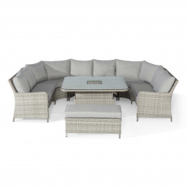 Oxford Royal U Shaped Sofa Set with Rising Table