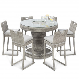 Oxford 6 Seat Round Bar Set with Ice Bucket