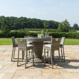 Oxford 6 Seat Round Bar Set with Ice Bucket Oxford 6 Seat Round Bar Set with Ice Bucket