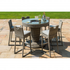 Oxford 6 Seat Round Bar Set with Ice Bucket Oxford 6 Seat Round Bar Set with Ice Bucket