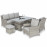 Oxford Sofa Dining Set with Ice Bucket & Rising Table