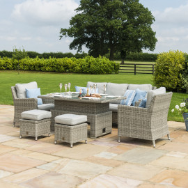 Oxford Sofa Dining Set with Ice Bucket & Rising Table Oxford Sofa Dining Set with Ice Bucket & Rising Table