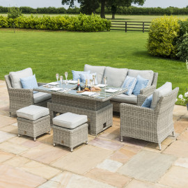 Oxford Sofa Dining Set with Ice Bucket & Rising Table Oxford Sofa Dining Set with Ice Bucket & Rising Table