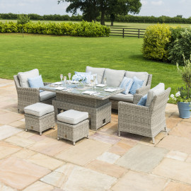 Oxford Sofa Dining Set with Ice Bucket & Rising Table Oxford Sofa Dining Set with Ice Bucket & Rising Table