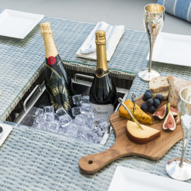 Oxford Sofa Dining Set with Ice Bucket & Rising Table Oxford Sofa Dining Set with Ice Bucket & Rising Table