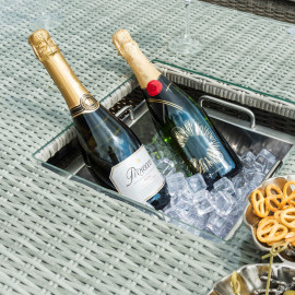 Oxford Sofa Dining Set with Ice Bucket & Rising Table Oxford Sofa Dining Set with Ice Bucket & Rising Table