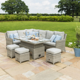Oxford Corner Dining Set with Ice Bucket & Rising Table Oxford Corner Dining Set with Ice Bucket & Rising Table