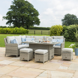 Oxford Corner Dining Set with Ice Bucket & Rising Table Oxford Corner Dining Set with Ice Bucket & Rising Table