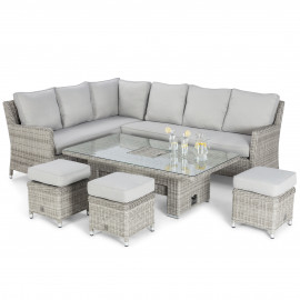 Oxford Corner Dining Set with Ice Bucket & Rising Table Oxford Corner Dining Set with Ice Bucket & Rising Table