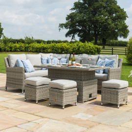 Oxford Corner Dining Set with Ice Bucket & Rising Table Oxford Corner Dining Set with Ice Bucket & Rising Table