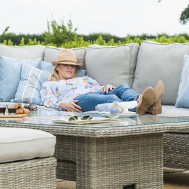 Oxford Corner Dining Set with Ice Bucket & Rising Table (with Armchair) Oxford Corner Dining Set with Ice Bucket & Rising Table (with Armchair)