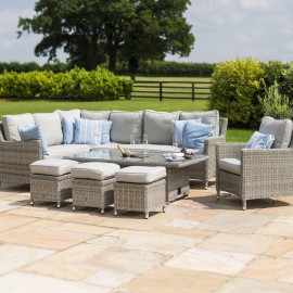 Oxford Corner Dining Set with Ice Bucket & Rising Table (with Armchair) Oxford Corner Dining Set with Ice Bucket & Rising Table (with Armchair)
