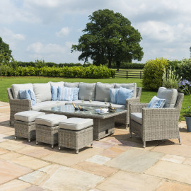 Oxford Corner Dining Set with Ice Bucket & Rising Table (with Armchair) Oxford Corner Dining Set with Ice Bucket & Rising Table (with Armchair)