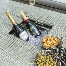 Oxford Corner Dining Set with Ice Bucket & Rising Table (with Armchair) Oxford Corner Dining Set with Ice Bucket & Rising Table (with Armchair)