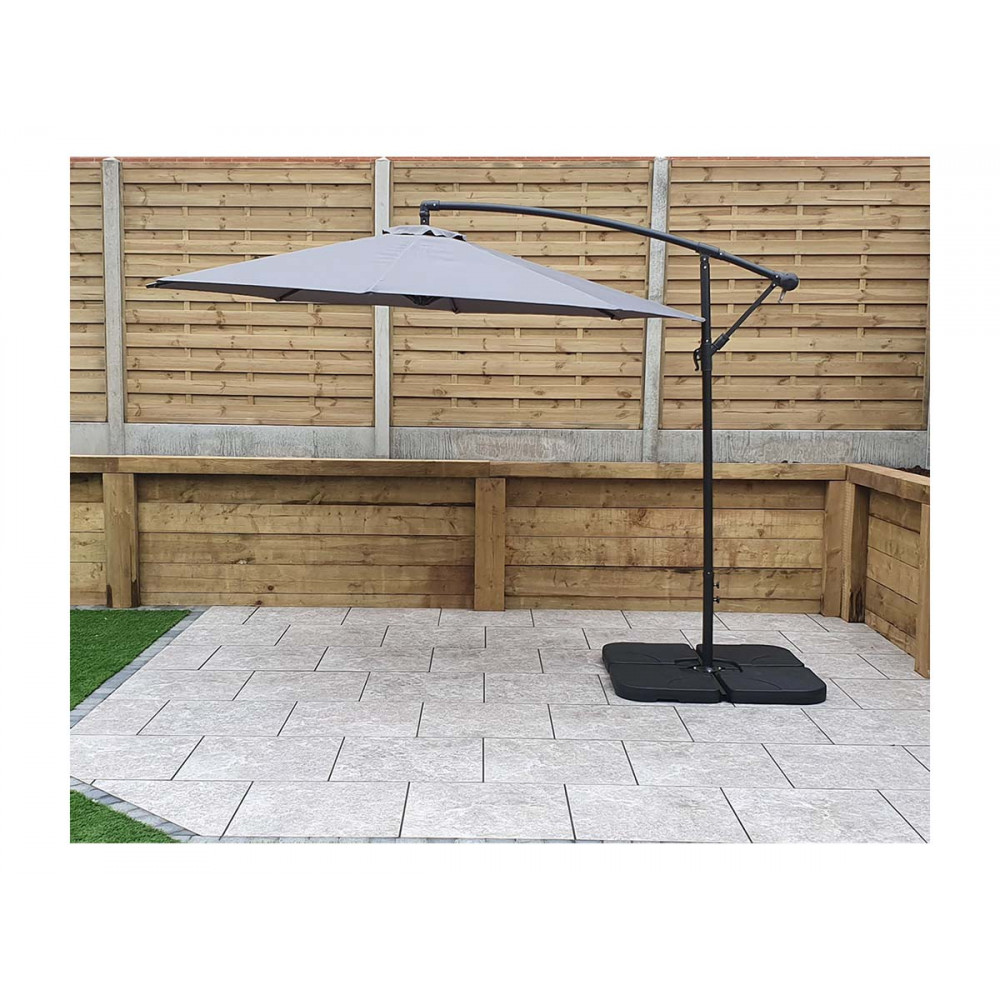 PARASOL 3m Banana Grey PARASOL 3m Banana Grey