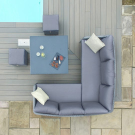 Santorini Square Corner Dining Set with Rising Table Santorini Square Corner Dining Set with Rising Table