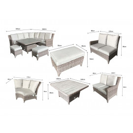 SARAH Lift and Rise corner dining SARAH Lift and Rise corner dining