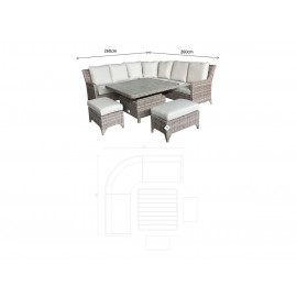 SARAH Lift and Rise corner dining SARAH Lift and Rise corner dining