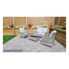 SARAH Grey 4 seat sofa set with new coffee table design SARAH Grey 4 seat sofa set with new coffee table design