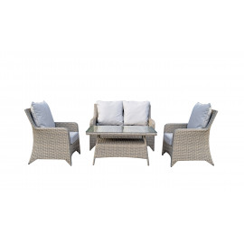 SARAH Nature 4 seat sofa set with new coffee table design
