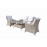 SARAH Nature 4 seat sofa set with new coffee table design
