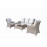 SARAH Nature 5 seat sofa set with new coffee table design