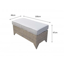 SARAH Nature Ottoman Bench SARAH Nature Ottoman Bench