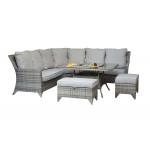 SARAH Grey corner dining with ice bucket SARAH Grey corner dining with ice bucket