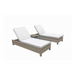 SARENA Sunbeds in Grey Victoria Weave