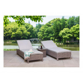 SARENA Sunbeds in Grey Alexandra Weave SARENA Sunbeds in Grey Alexandra Weave