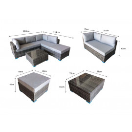 SAVANNAH Corner sofa in Nature/Brown SAVANNAH Corner sofa in Nature/Brown