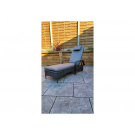 SAVANNAH Single Sunbed Grey