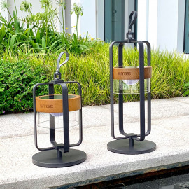 Satellite Large Solar Light with Stand / Charcoal