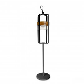 Satellite Large Solar Light with Stand / Charcoal