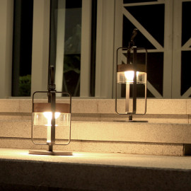 Satellite Large Solar Light with Stand / Charcoal