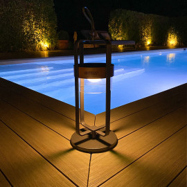 Satellite Large Solar Light with Stand / Charcoal