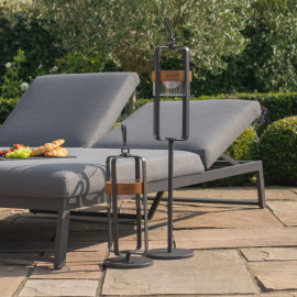 Satellite Large Solar Light with Stand / Charcoal