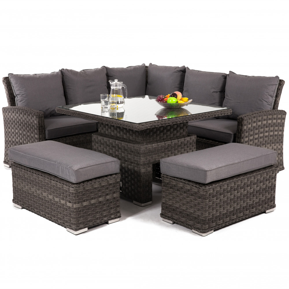 Victoria Square Corner Dining Set with Rising Table Victoria Square Corner Dining Set with Rising Table