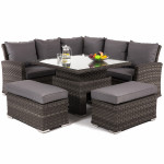 Victoria Square Corner Dining Set with Rising Table Victoria Square Corner Dining Set with Rising Table