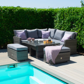 Victoria Square Corner Dining Set with Rising Table Victoria Square Corner Dining Set with Rising Table