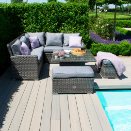 Victoria Square Corner Dining Set with Rising Table Victoria Square Corner Dining Set with Rising Table