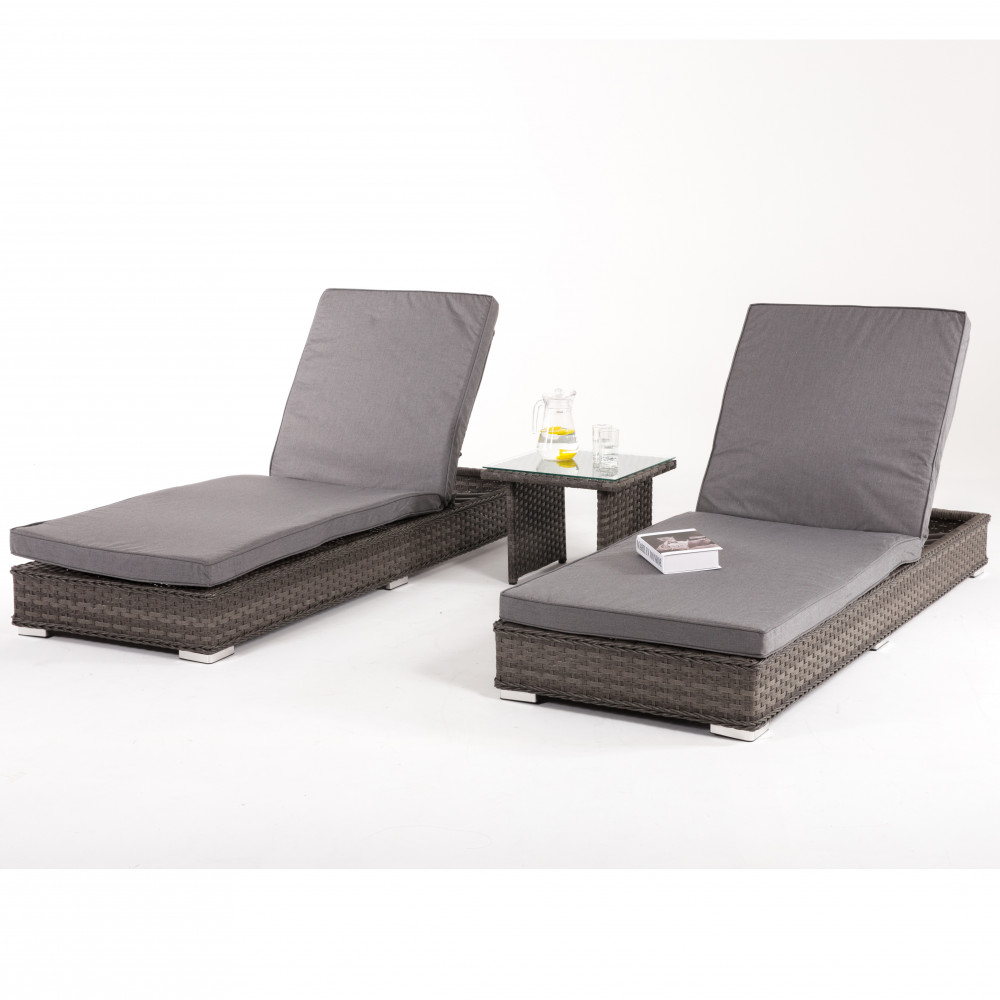 Victoria Sunlounger Set / Grey Victoria Sunlounger Set / Grey