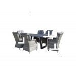 VICTORIA Aluminium plank top table 200 x 100 VICTORIA Aluminium plank top table 200 x 100