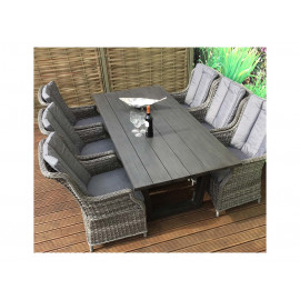 VICTORIA Aluminium plank top table 200 x 100 VICTORIA Aluminium plank top table 200 x 100